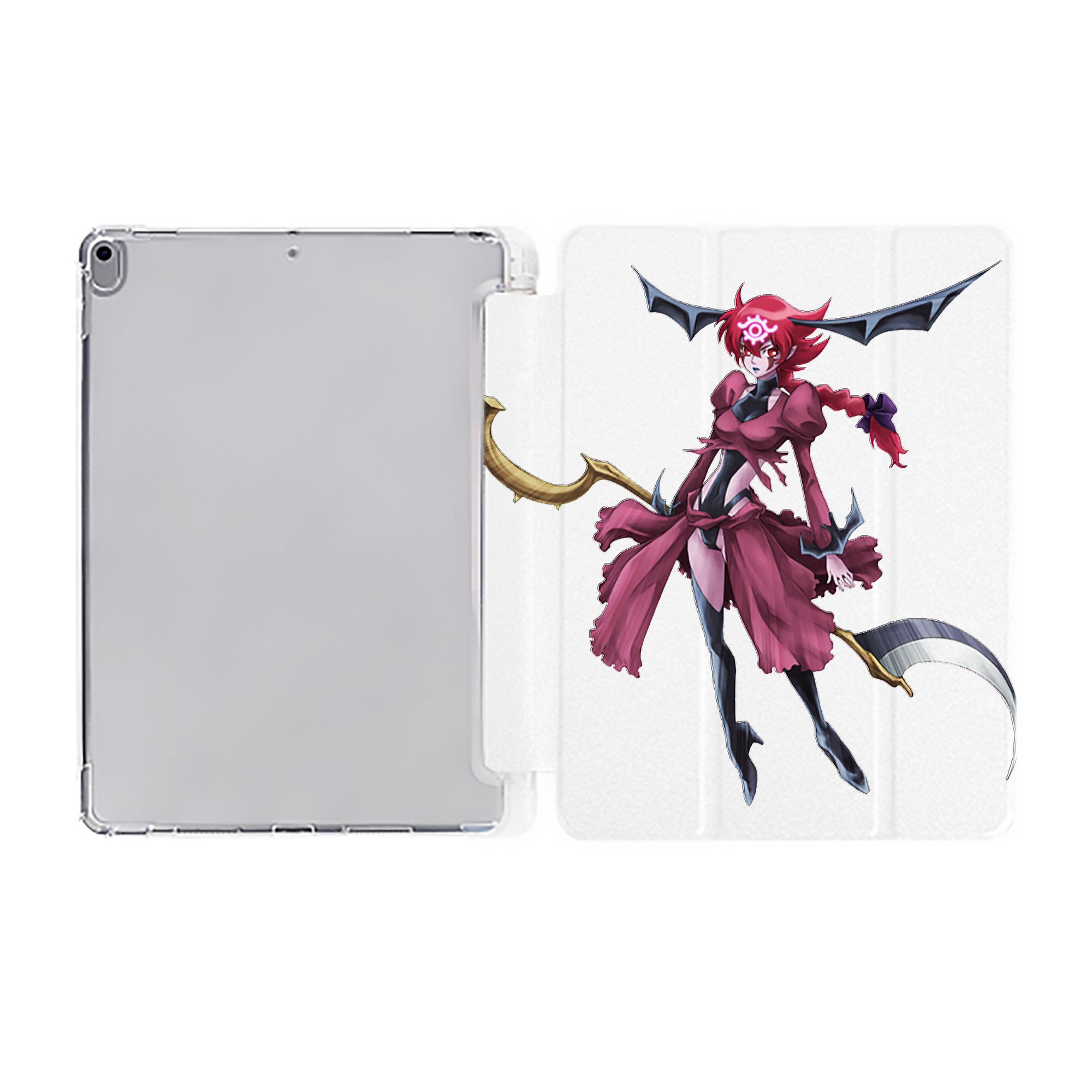 （画像用） 遊☆戯☆王 Yu-Gi-Oh! IPad ケース ペン収納付き 三つ折りスタンド PUレザー×シリコン 対応機種9.5/10.5/10.9インチ